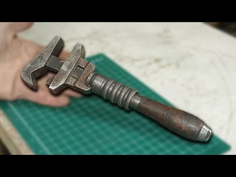 Restored - Antique Erie Tool Works Wrench - Old Tool or Functional Work of Art