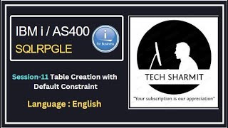 default constraint in db2  | sqlrpgle in as400 |  sqlrpgle in ibmi | sqlrpgle | ibmi  training |