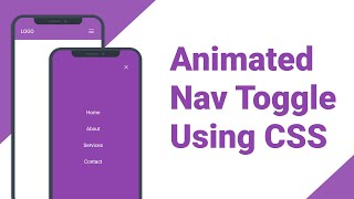 Responsive Animated Navigation Toggle Using Only CSS | HTML & CSS Toggle Menu
