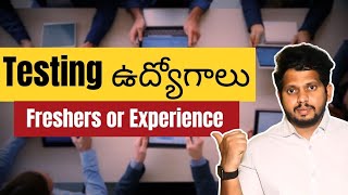 Testing ఉద్యోగాలు Freshers or Experience | Testing Jobs in Hyderabad | Automation Coaching in KPHB