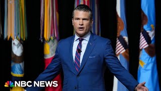 Defense Secretary Pete Hegseth rails against 'fat generals' and calls for physical fitness standards