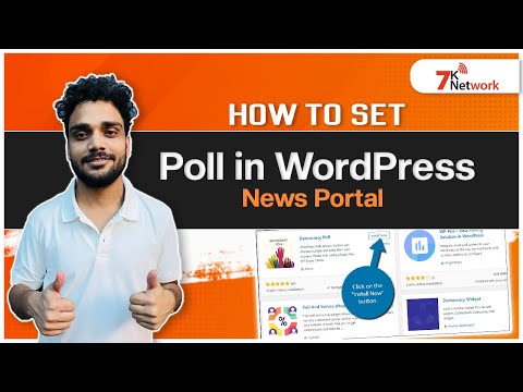 How To Set Poll In News Portal | #wordpress | #7knetwork