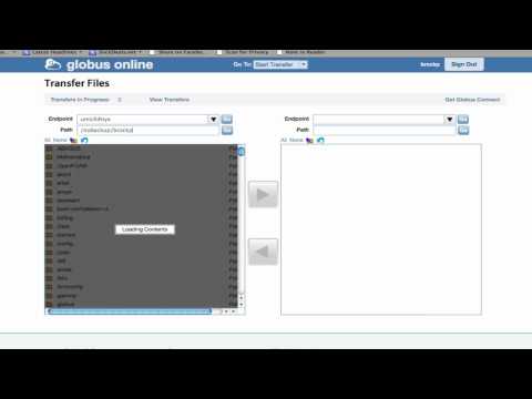 GlobusOnline (GridFTP) Example