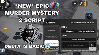 DELTA IS BACK!! | *NEW* MURDER MYSTERY 2 SCRIPT 😱 | MM2 GODLY GIVEAWAYS UPDATE!