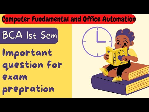 Important questions for BCA1 Semester | Computer Fundamental and Office Automation | Exam prepration