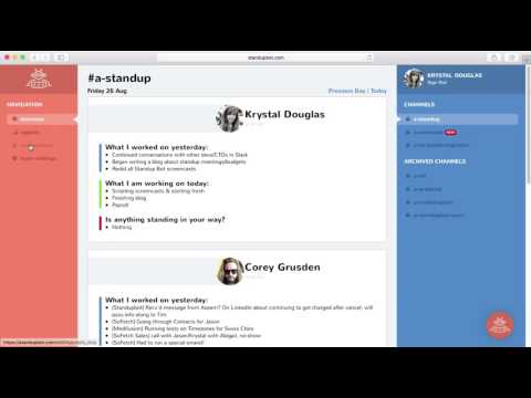 Standup Bot How To: Set User Timezones