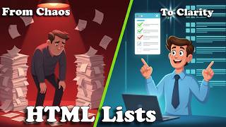 ✨HTML Lists Explained in 5 Minutes - Unordered, Ordered, & Description Lists!