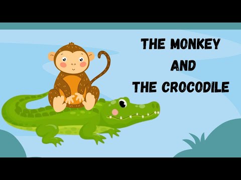 The Monkey and The Crocodile story | moral stories | kids stories | short stories #story #kids #kid