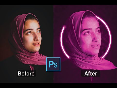 How to Make Neon Light Effect In Photoshop | Photoshop Tutorial
