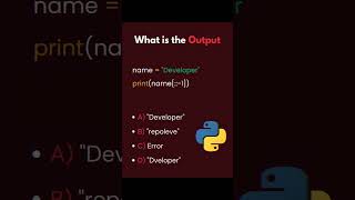 What is the Output #learnskillswithayush #python #coding #skill