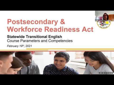 Statewide Transitional English Overview: February 19, 2021