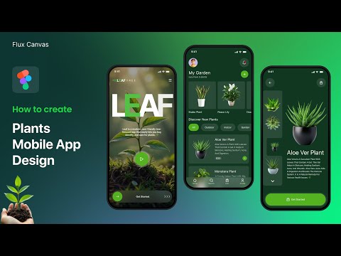 Plant App UI Design in Figma 🌿 | Mobile App Prototyping for Beginners