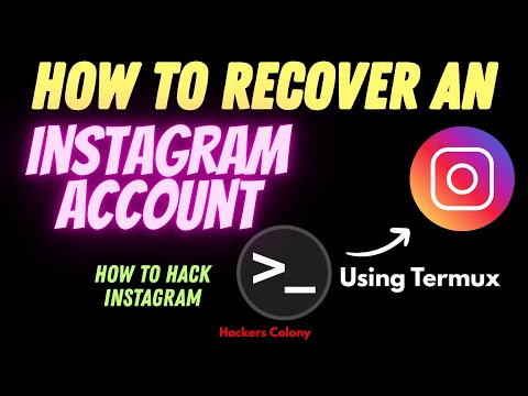 How to Recover an Instagram Account | Recover Hack instagram account using Termux