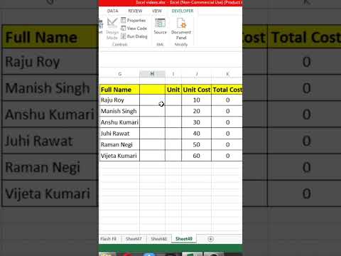 Create a Spin Button in Excel. #msexcel #exceltips #tutorial
