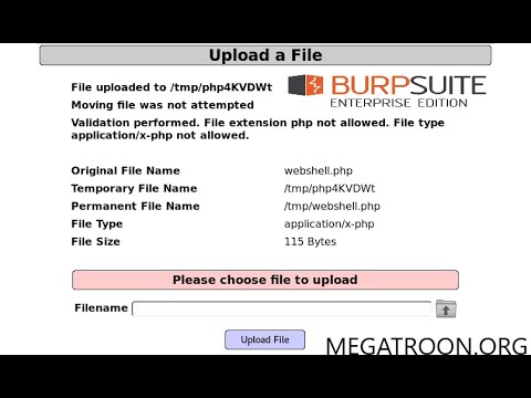 Bypass File Upload - Burpsuite