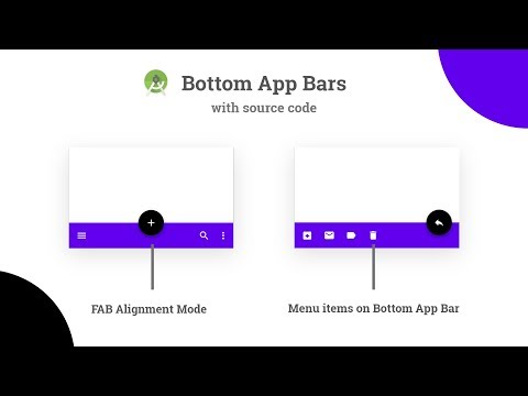 Bottom App Bar Material Design - Android Studio