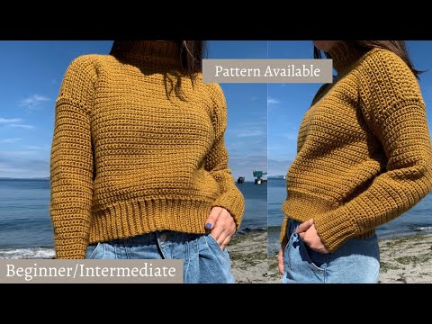 Crochet Turtleneck Sweater Tutorial
