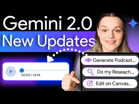 🚀 Google Gemini’s New Update Is INSANE (2025 Features 🤯) -  Deep Research, Canvas, Audio Overview