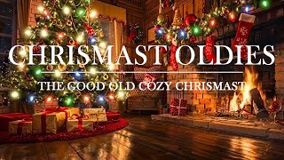 Classic Christmas Songs Playlist🎄Oldies with Fireplace by Frank Sinatra & Nat King Cole, Bing Crosby