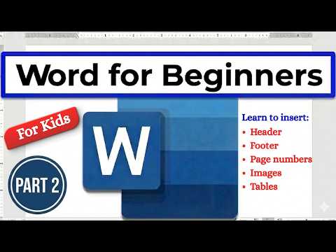 Microsoft Word for Beginners | Part 2