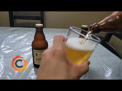 Opening a Beer and Pouring on the glass the right way | Less Bubbles