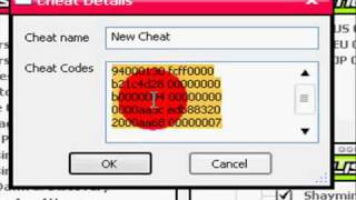 ActionReplay how To - Adding Codes