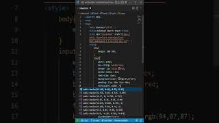 Animated Search Input Using HTML & CSS #html #css #shorts
