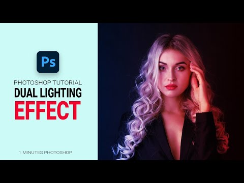 Portrait Dual Lighting Effect in 1 Minutes Photoshop.