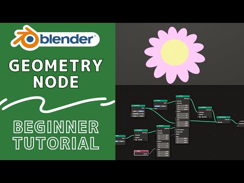 Blender Beginner Tutorial: Creating a Simple Flower Model in Geometry Nodes