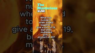 The Mysterious Sum! ➕😏 #shorts #mathpuzzles #maths