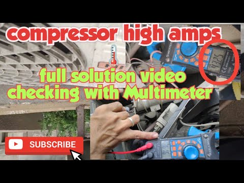 Hitachi split AC getting high amps//  best way to check machine and capacitor