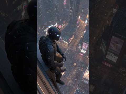 10 Seconds of ASMR Robot Jump | Metallic Clanks & City Echoes