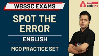 Learn English | Grammar | Spot the error| WB Primary TET English Class | WBSSC | Upper Primary