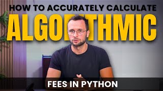 How to Accurately Calculate Algorithmic Trading Fees in Python #pythontrading #ccxt #tradingbot