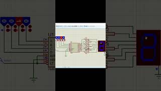 How to Build a 1-9 Counter Using 7448 BCD-to-7-Segment Decoder in Proteus