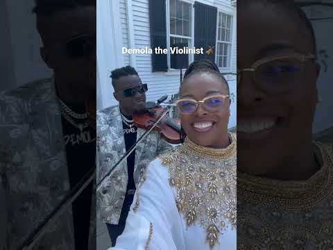Demola on the violin at April & Michael’s Wedding at Martha’s Vineyard. #RevOrsella #Demola