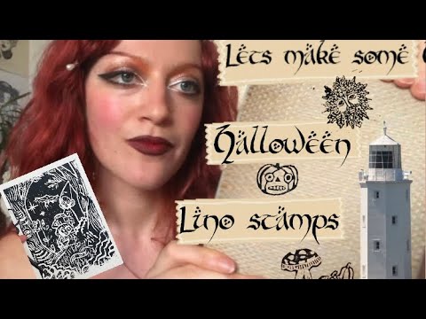 Let’s make autumnal/vintage/Over the Garden Wall lino stamps 🍂🍄