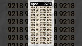 How' fingure out the pin point 9281 #brainchallenge
