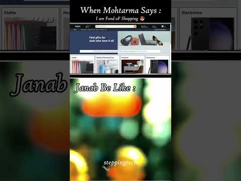 💁‍♀️ Mohtarma says: "I’m fond of shopping."

🧑‍💻 Janab be like: [deploys an entire Amazon clone]
