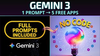Gemini 3 Just Made No-Code Apps Way Too Easy (Full Tutorial)