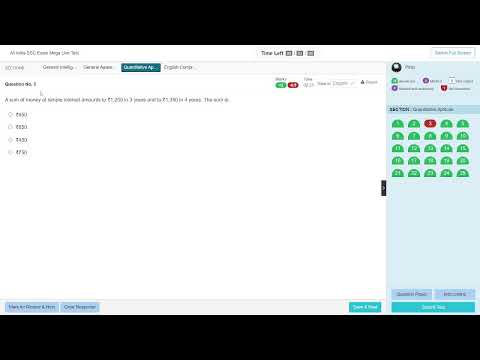 TESTBOOK  ssc live  test 2024 28-30 JULY