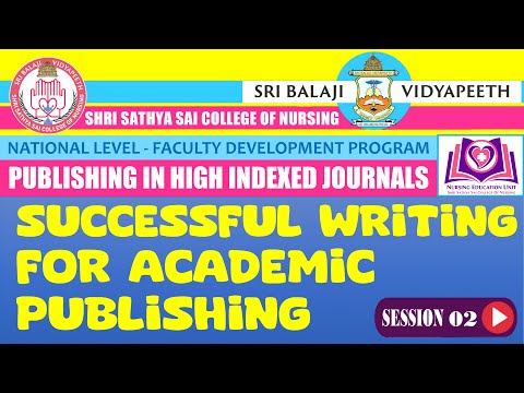 02 publishing in Indexed journal & successful writing | Publishing in High Indexed Journals