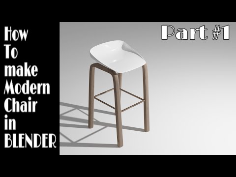 Learn Blender| how to make modern chair in blender (Beginner friendly tutorial)