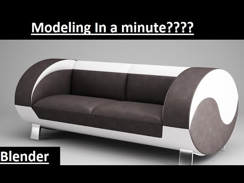How to model Couch in 1 minute | Blender fast Tutorial
