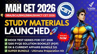 Study Materials for MAH CET 2026 for BBA BCA BBM BMS BHMCT 🔥 Mock Test Series for BBA BCA CET 2026 🚀