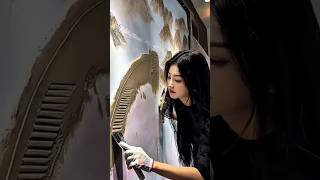 Muralist Mingyue_The new wall design looks very beautiful #muralart #muralwork #painting #artist