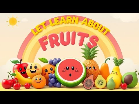 Fruits Learning Video for Kids | Easy Fruit Names & Forest Fun 🍓🍋