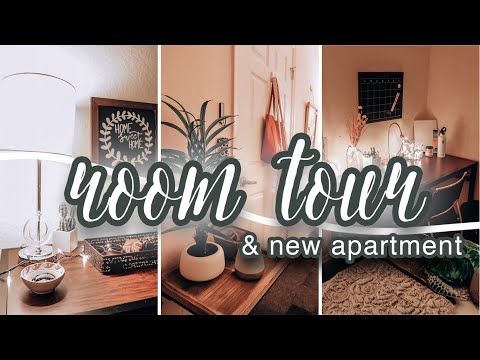MY NEW APARTMENT ROOM TOUR ~ college apartment decoration inspiration and college move in day
