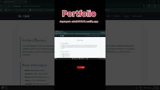 portfolio website development #webdev #portfolio