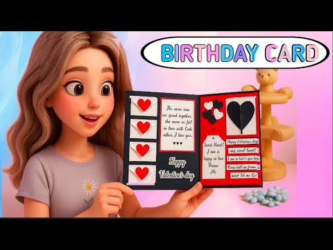 Handmade Birthday Card | Easy DIY Birthday Card Idea 🎂 | Creative Greeting Card Tutorial 🎁